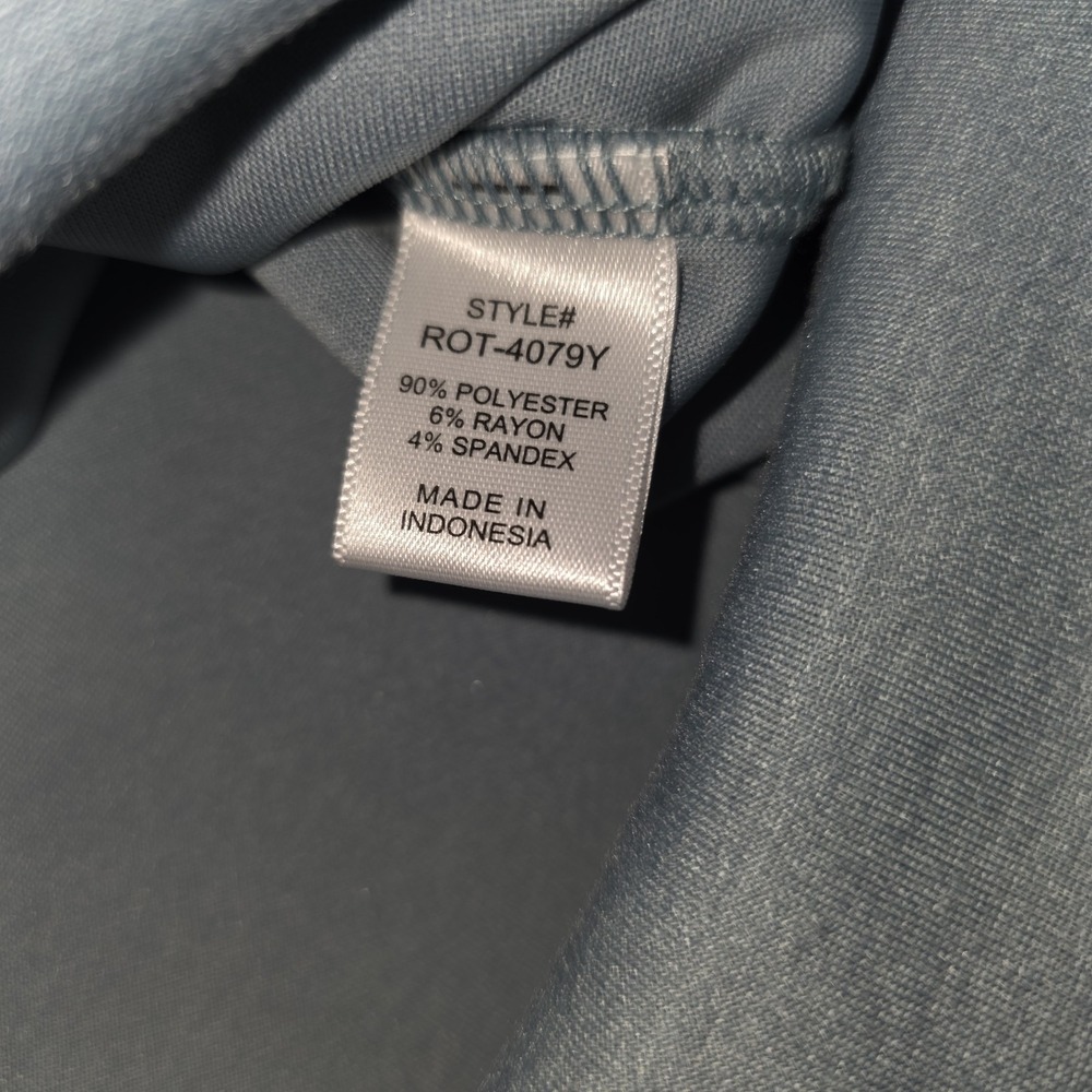Zenana Outfitters Light Blue Cropped Sweatshirt - Picture 5 of 7